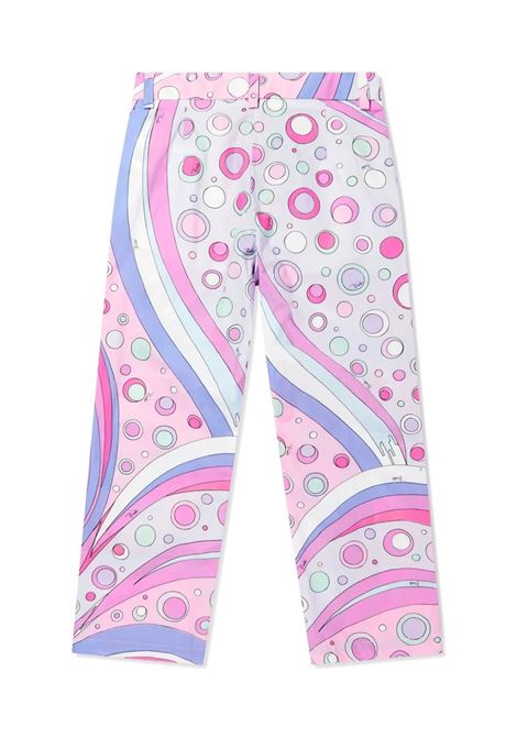 Casual Trousers with Multicolored Fontane Print EMILIO PUCCI JUNIOR | PW6C00-P0494511MC